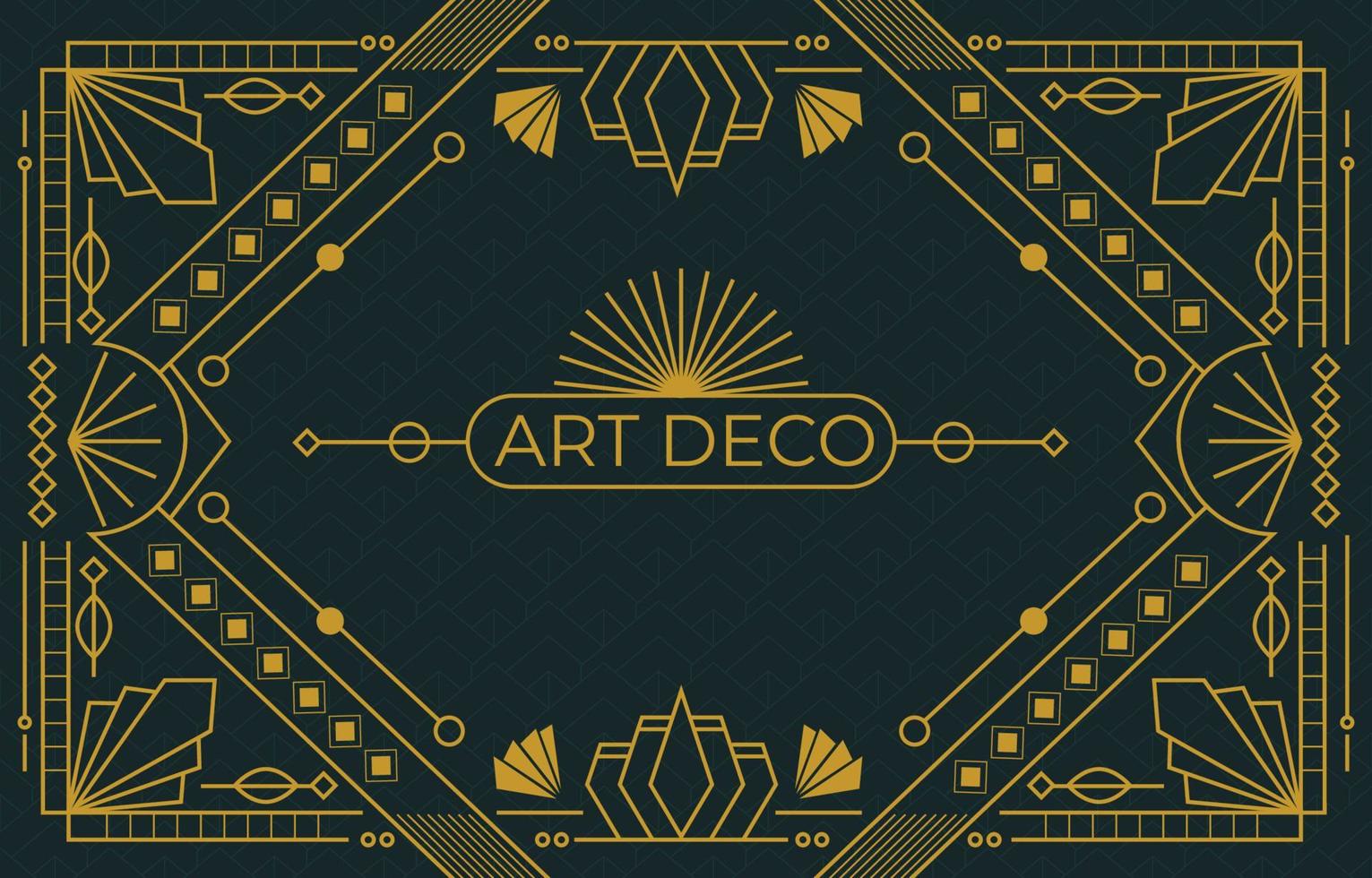 artistieke art deco achtergrond vector