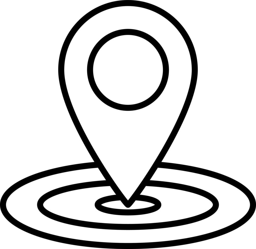 locatie symbool overzicht pictogram vector