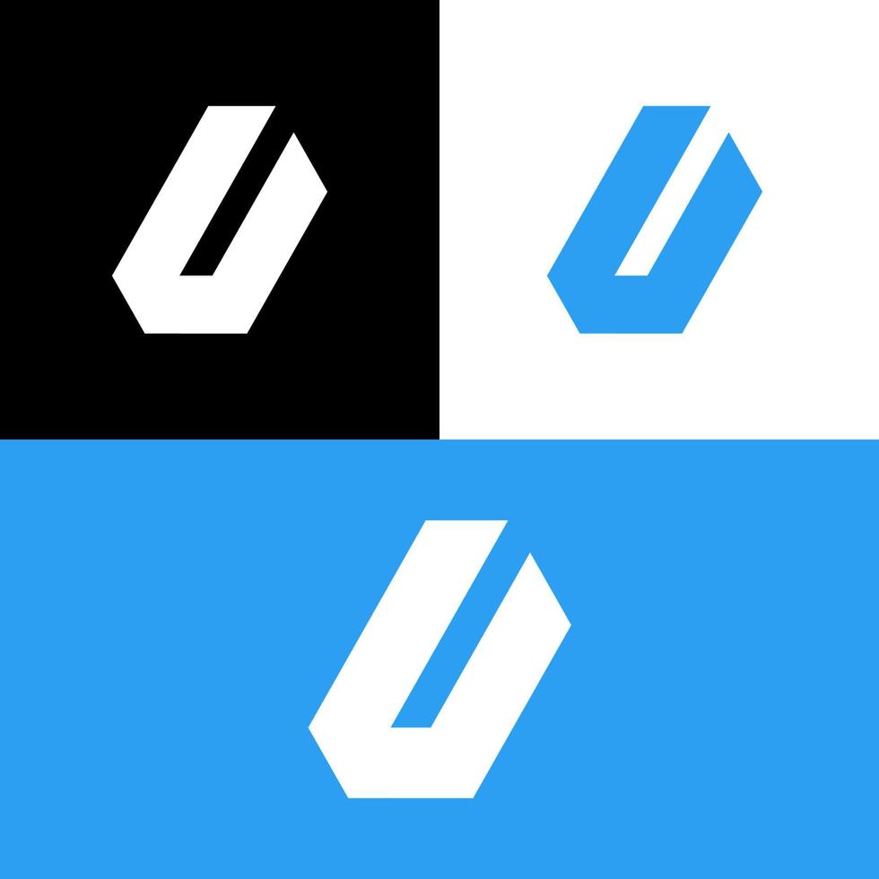 letter u-logo-ontwerpelement sjabloon. vector logo