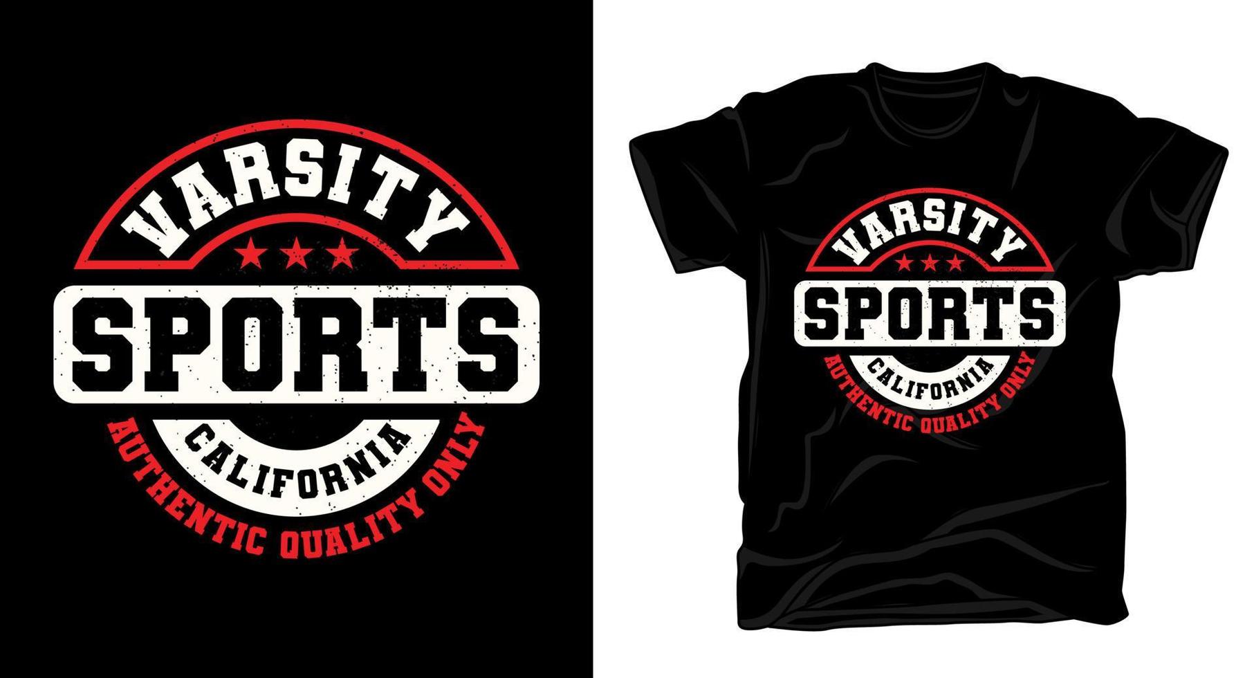 varsity sport typografie t-shirt ontwerp vector