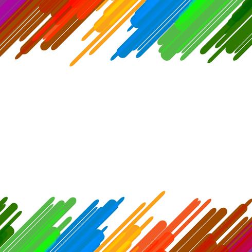 Kleurrijke splash verf kunst achtergrond. Onderwijs en Grappig concept. Tekenen met regenboogkleuren thema. Vector illustratie