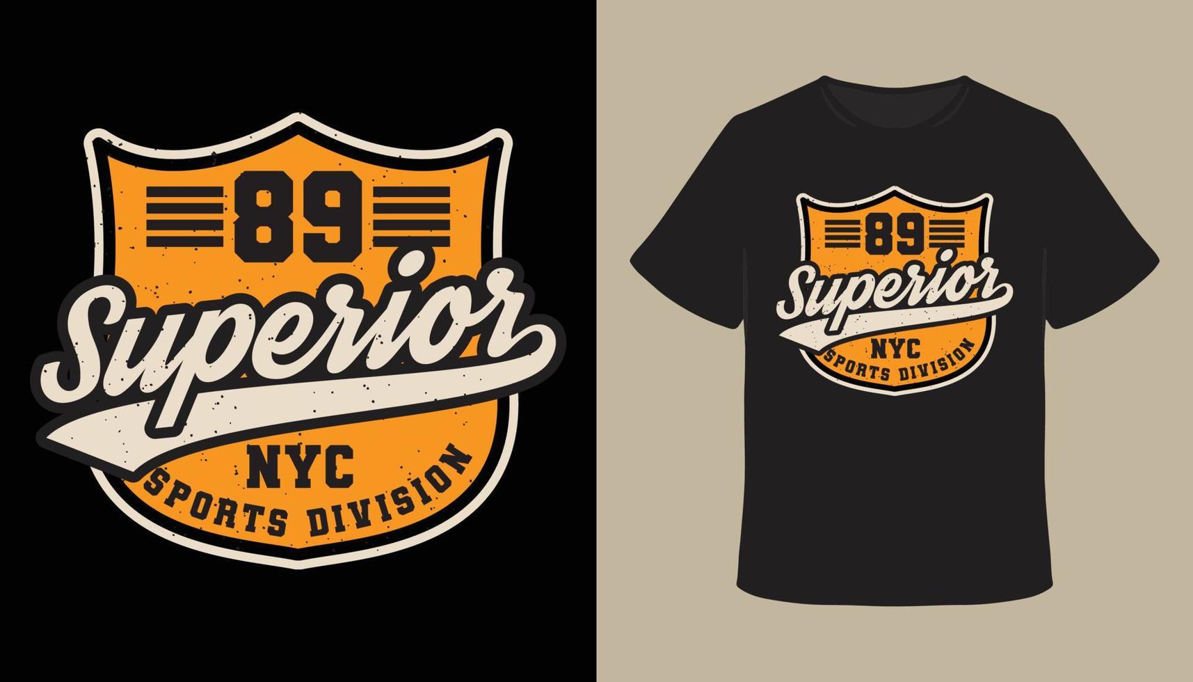 negenentachtig superieur typografie t-shirtontwerp vector