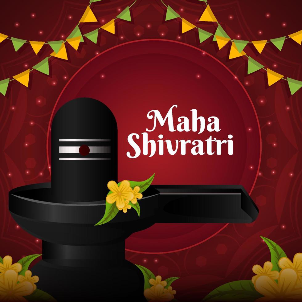 maha shivratri achtergrondconcept vector