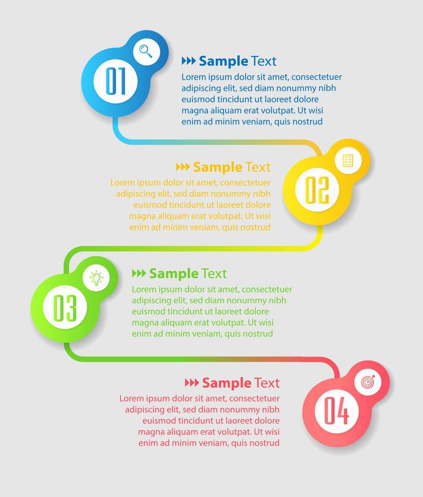 moderne tekstvaksjabloon, infographicsbanner vector