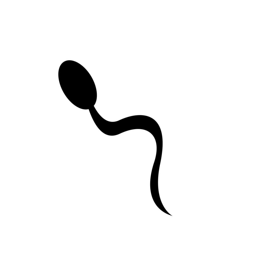 sperma pictogram op een witte achtergrond. vector illustratie