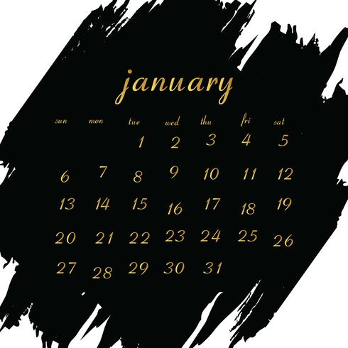 Kalender 2019 voor uw project vector