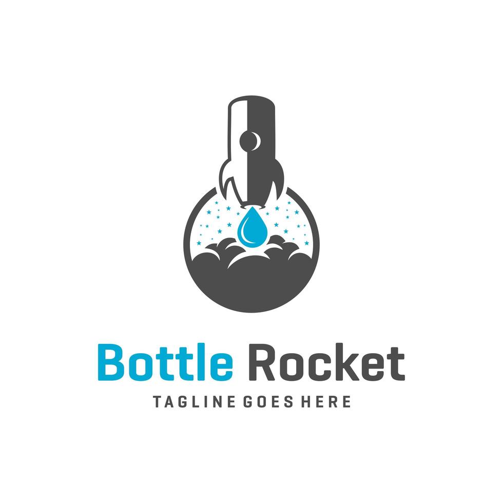 raketfles logo ontwerp vector