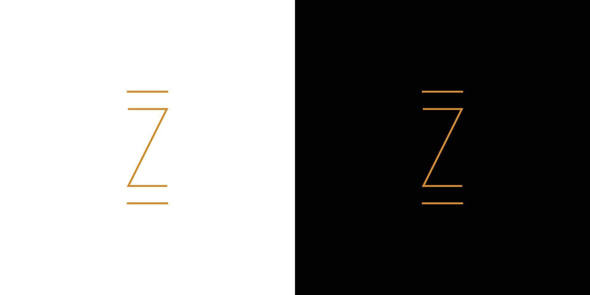 modern en uniek letter z initialen logo ontwerp 2 vector