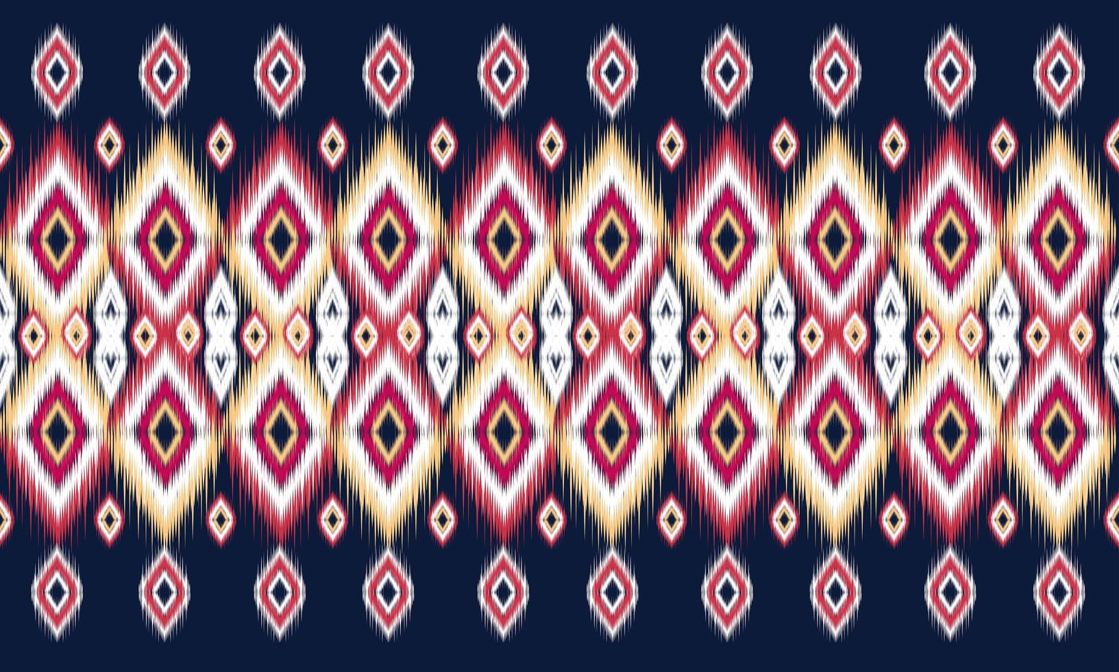 geometrische etnische oosterse ikat patroon traditioneel ontwerp voor achtergrond,tapijt,behang,kleding,inwikkeling,batik,stof,vector illustration.embroidery stijl. vector