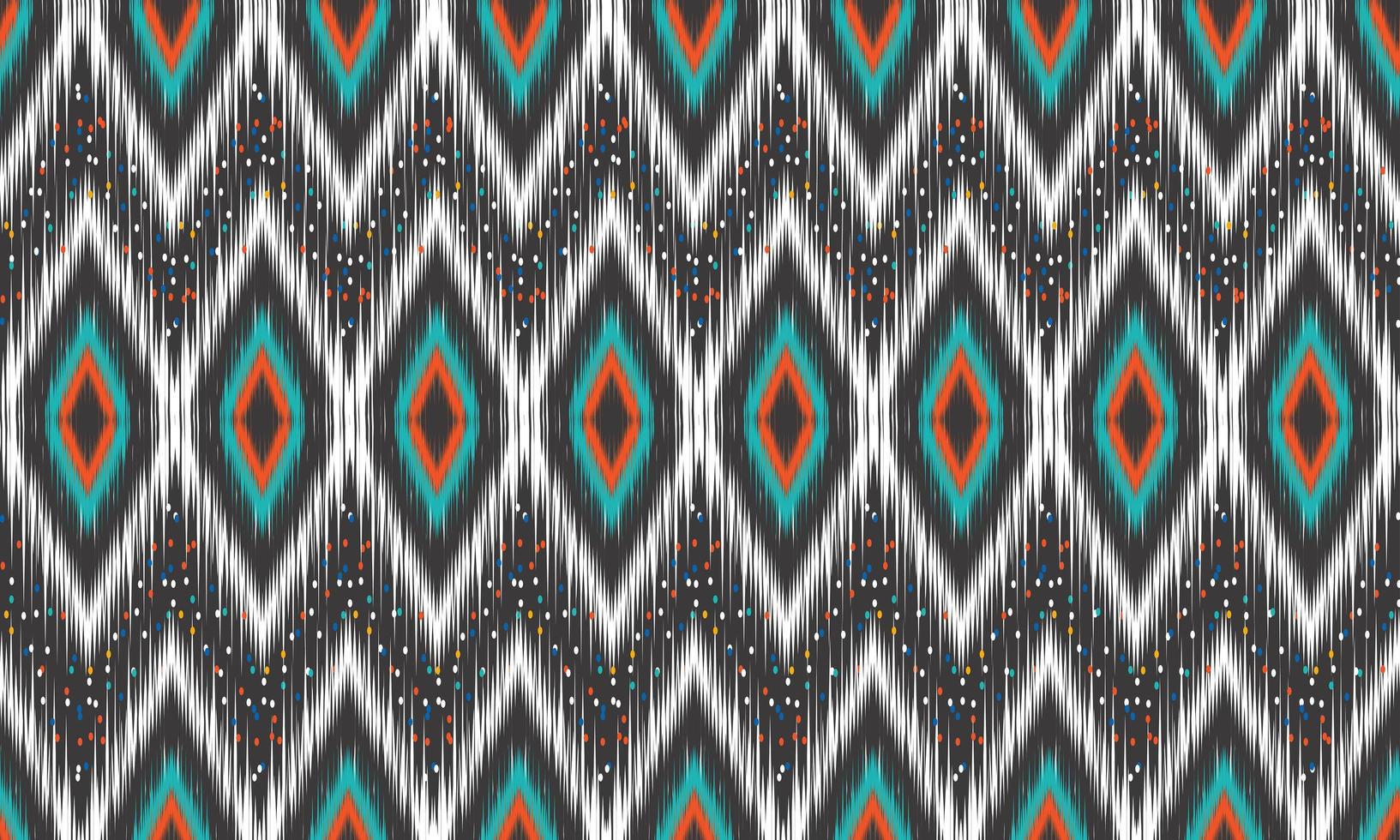 geometrische etnische oosterse ikat patroon traditioneel ontwerp voor achtergrond,tapijt,behang,kleding,inwikkeling,batik,stof,vector illustration.embroidery stijl. vector