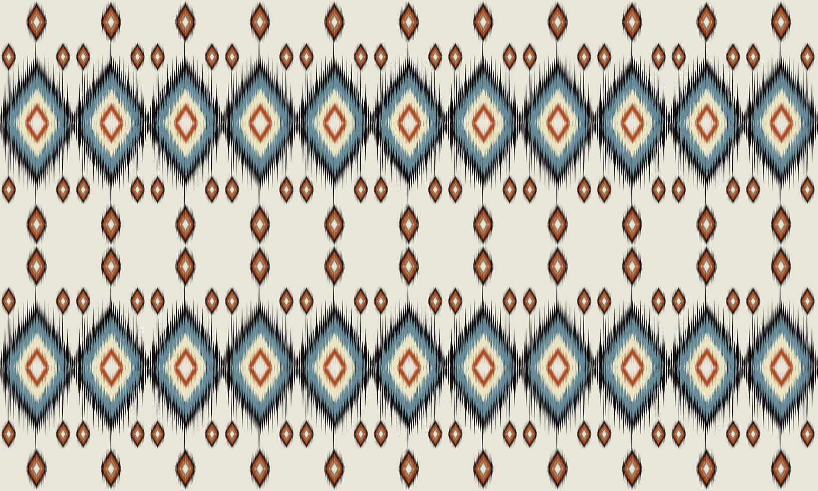 geometrische etnische oosterse ikat patroon traditioneel ontwerp voor achtergrond,tapijt,behang,kleding,inwikkeling,batik,stof,vector illustration.embroidery stijl. vector