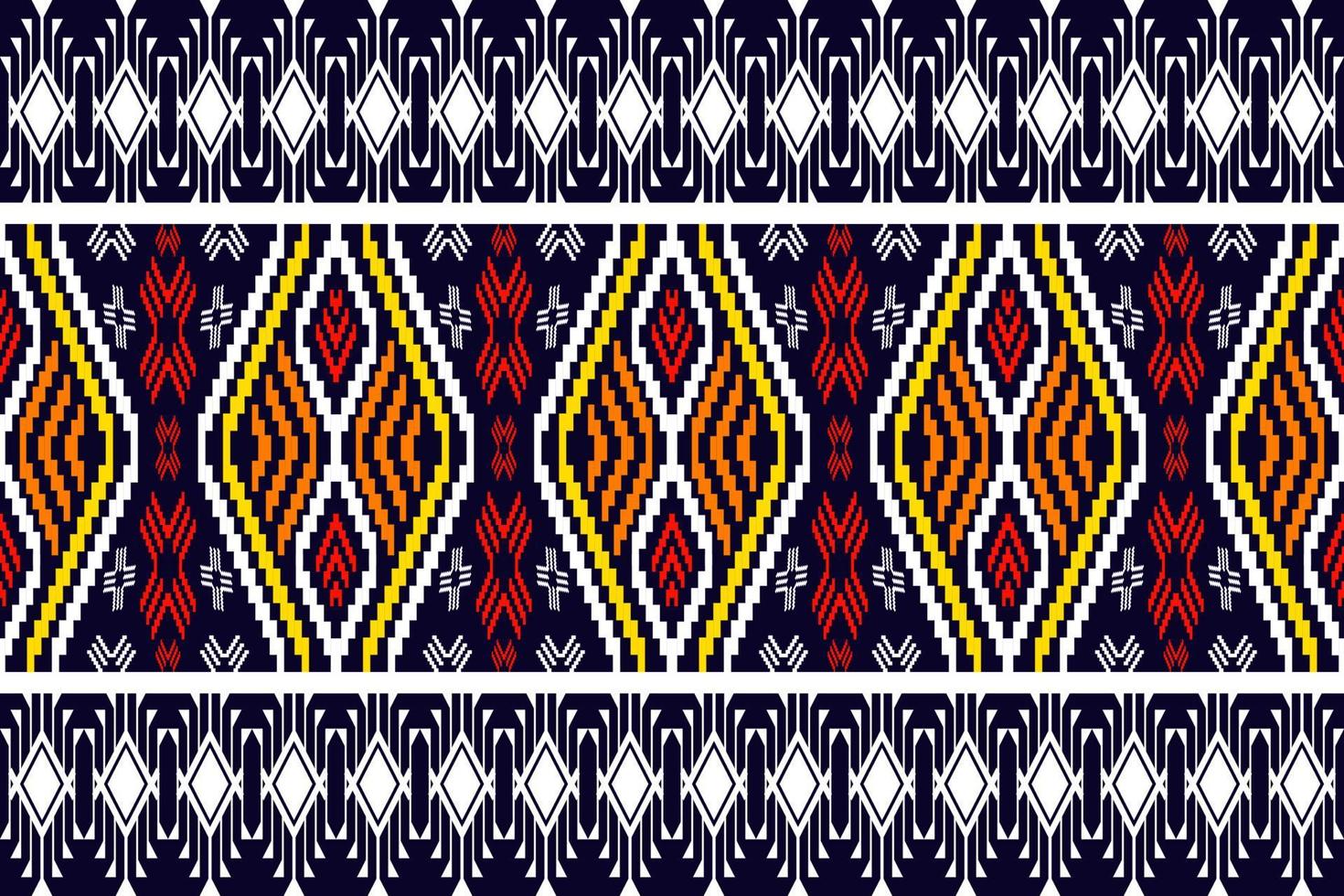 geometrische etnische oosterse traditionele pattern.figure tribal borduurwerk style.design voor behang, kleding, verpakking, stof, vectorillustratie vector