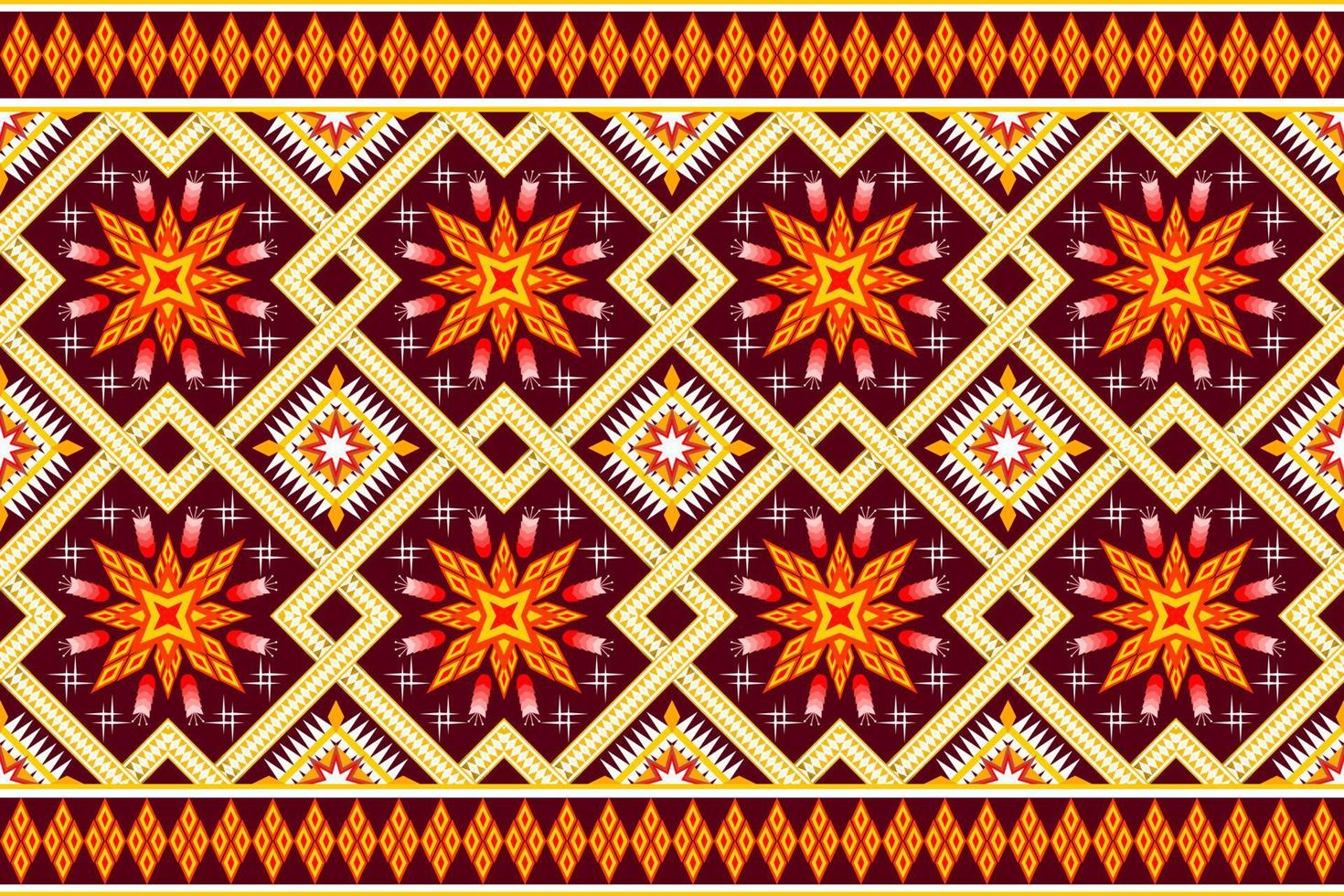 geometrische etnische oosterse traditionele pattern.figure tribal borduurwerk style.design voor behang, kleding, verpakking, stof, vectorillustratie vector