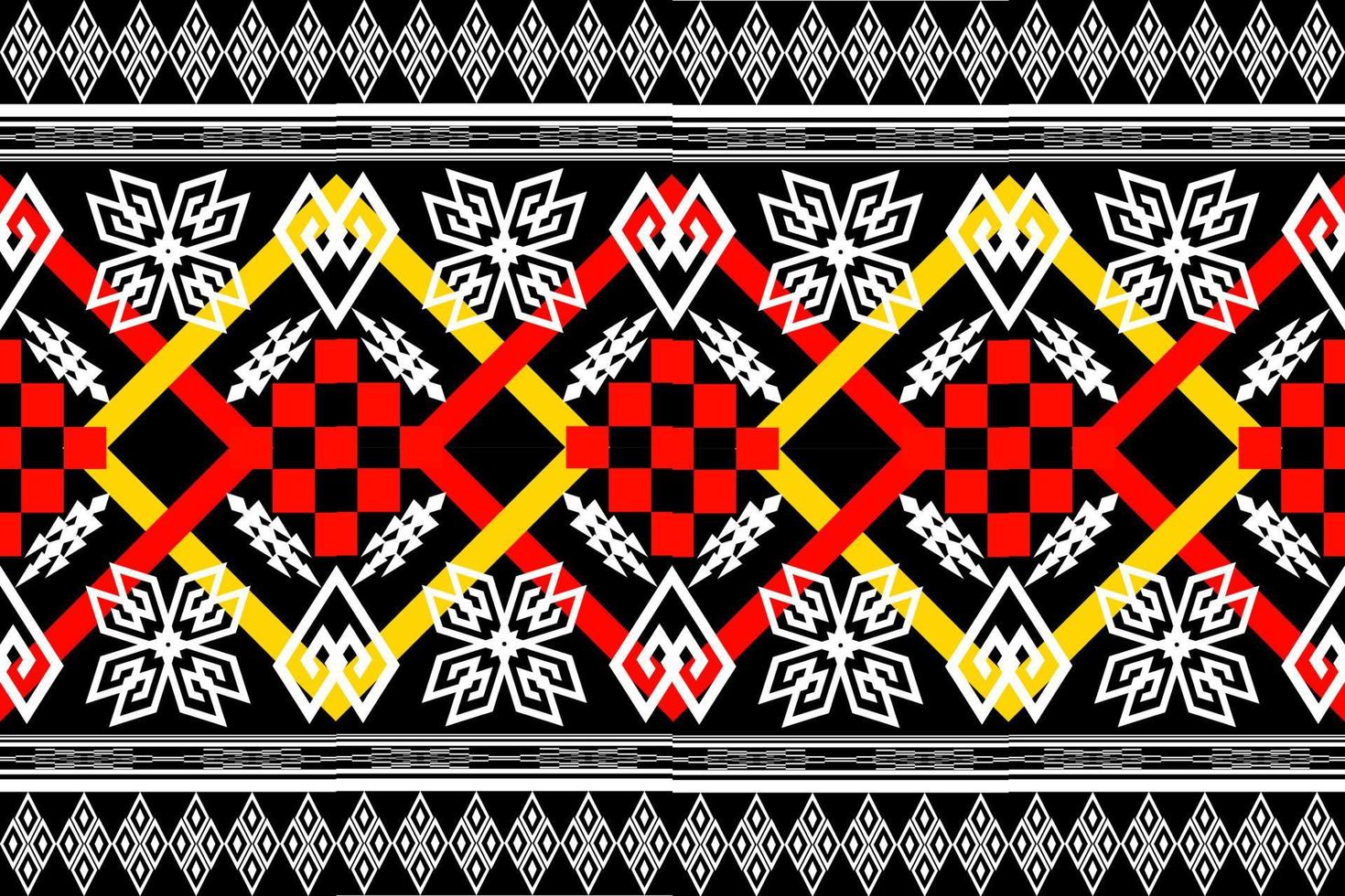 geometrische etnische oosterse traditionele pattern.figure tribal borduurwerk style.design voor behang, kleding, verpakking, stof, vectorillustratie vector