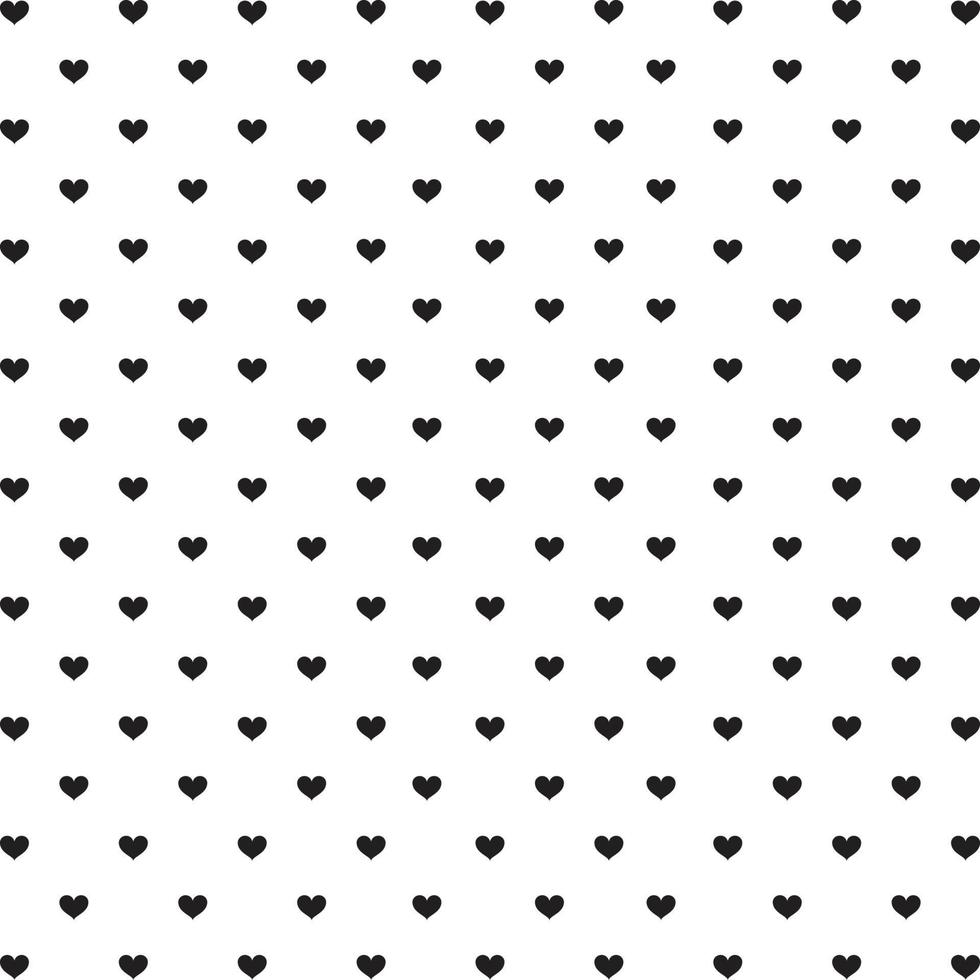 zwart harten naadloos patroonontwerp voor valentijnsdag en liefdeconcept. vector