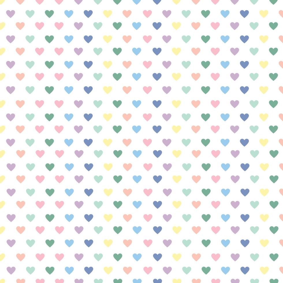 pastel harten naadloos patroon ontwerp voor Valentijnsdag en liefde concept. vector