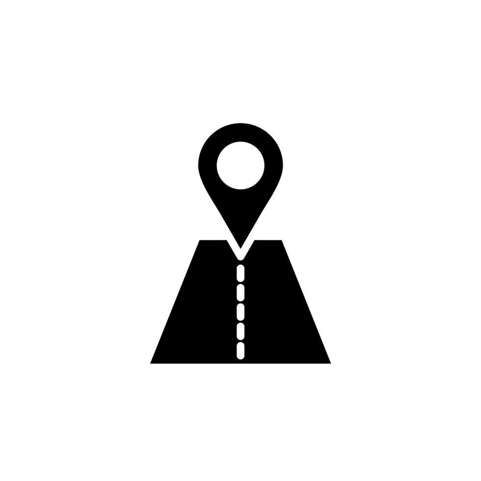 gps, kaart, navigatie, richting solide vector illustratie logo pictogrammalplaatje. geschikt voor vele doeleinden.