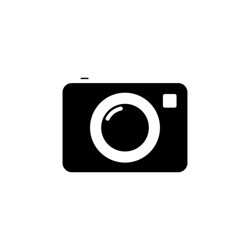 camera, fotografie, digitaal, foto solide vector illustratie logo pictogrammalplaatje. geschikt voor vele doeleinden.