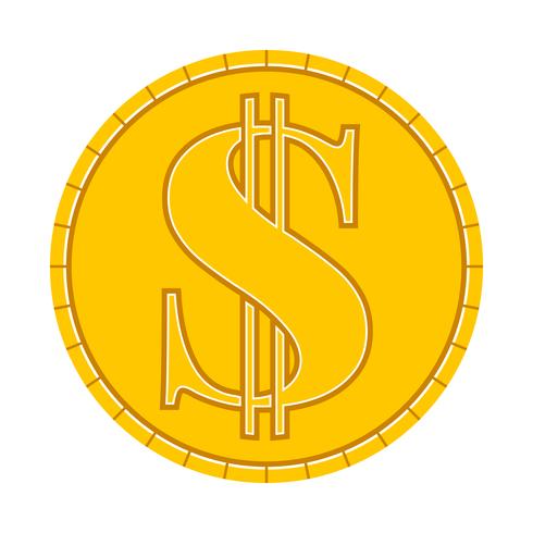 Geld munt Vector Icon