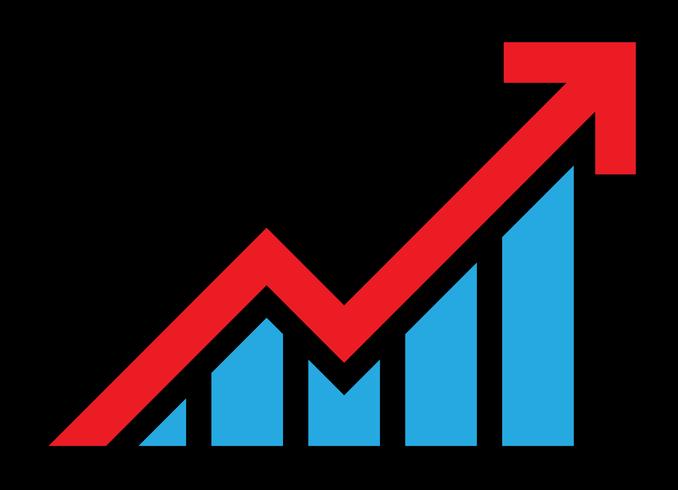 Staafdiagram Vector pictogram