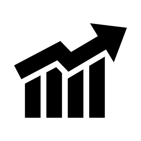 Staafdiagram Vector pictogram