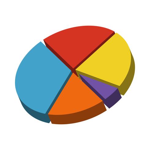 Cirkeldiagram Vector pictogram