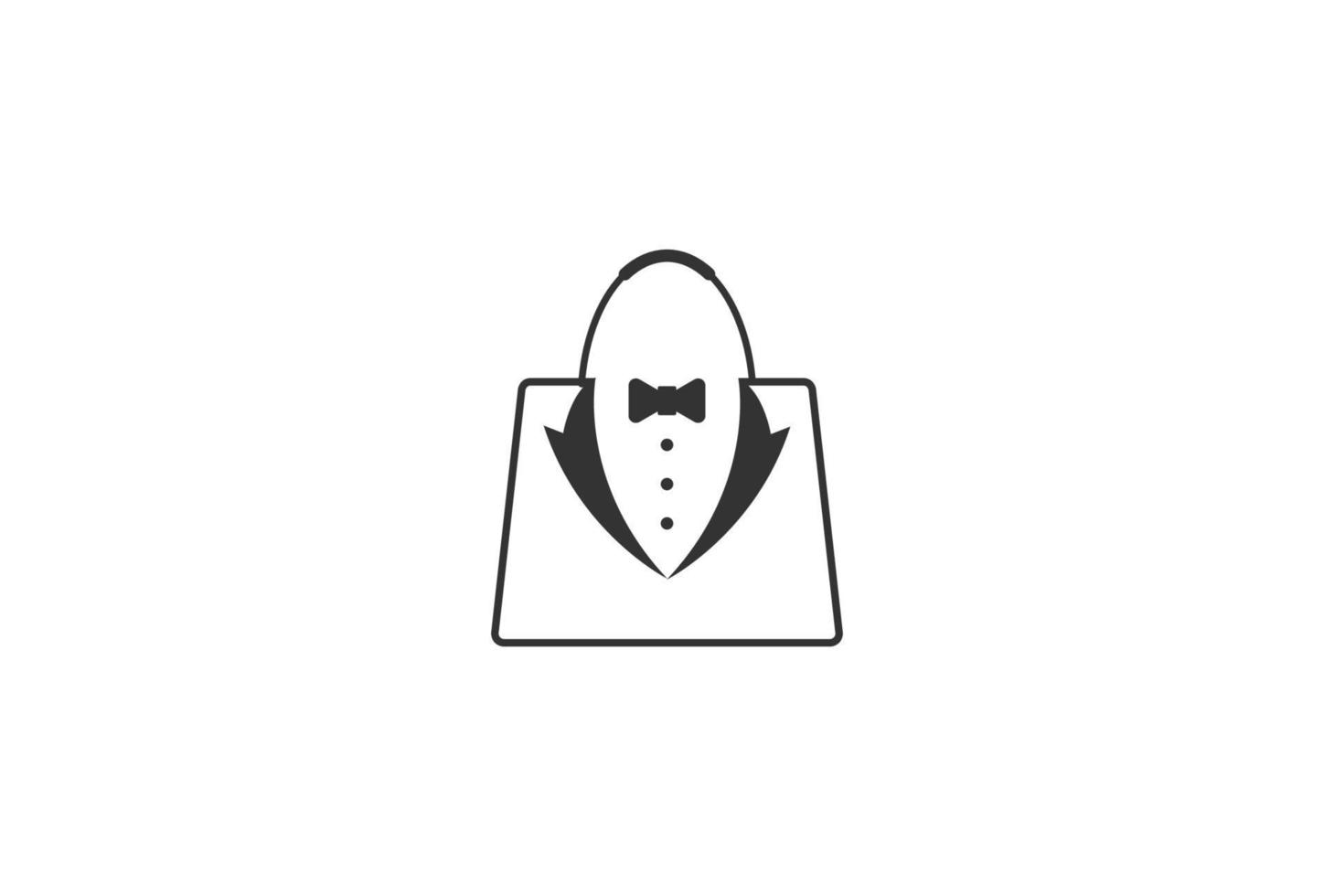 vlinderdas smoking pak heer mode kleermaker kleding vintage klassiek logo ontwerp vector