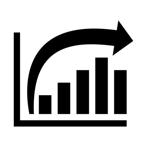 Staafdiagram Vector pictogram