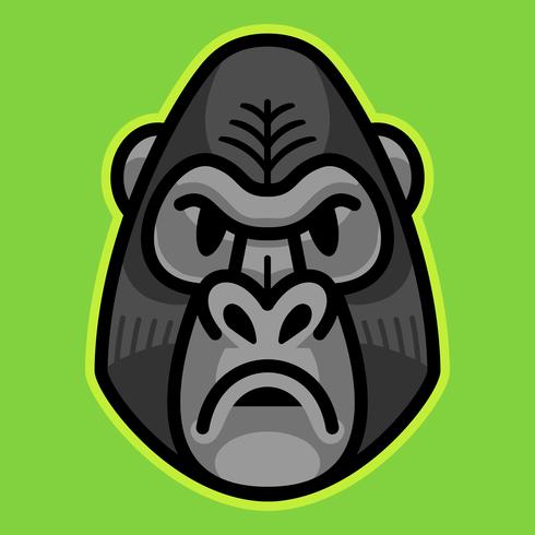 gorilla aap aap gezicht vector