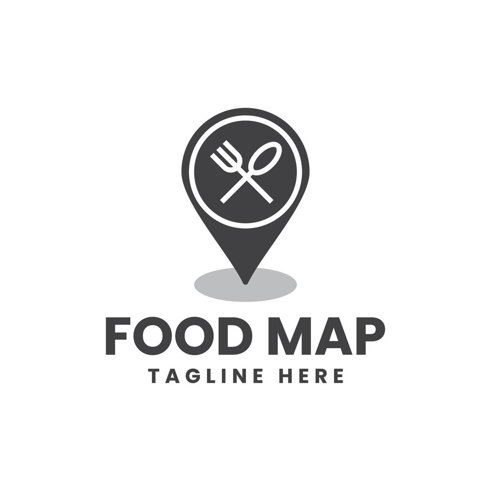 voedselkaart vector logo ontwerp