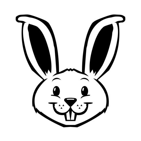 Cartoon konijn grafische vector
