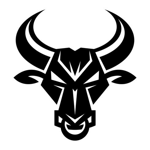 Boze stier hoofd illustratie vector