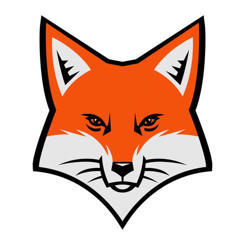 Fox gezicht logo vector pictogram