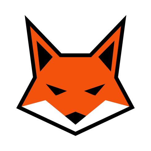 Fox gezicht logo vector pictogram