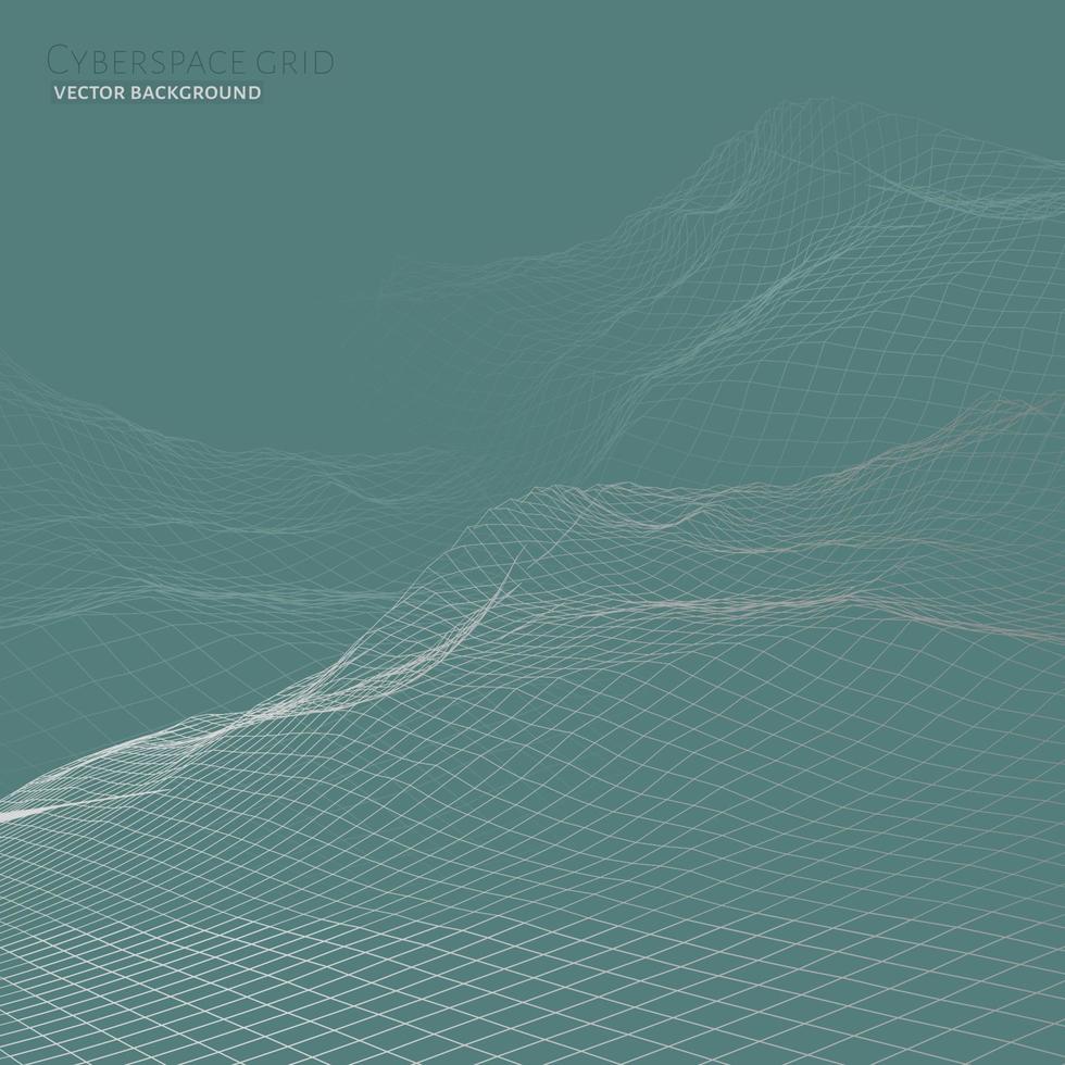 abstract vector wireframe landschapsachtergrond