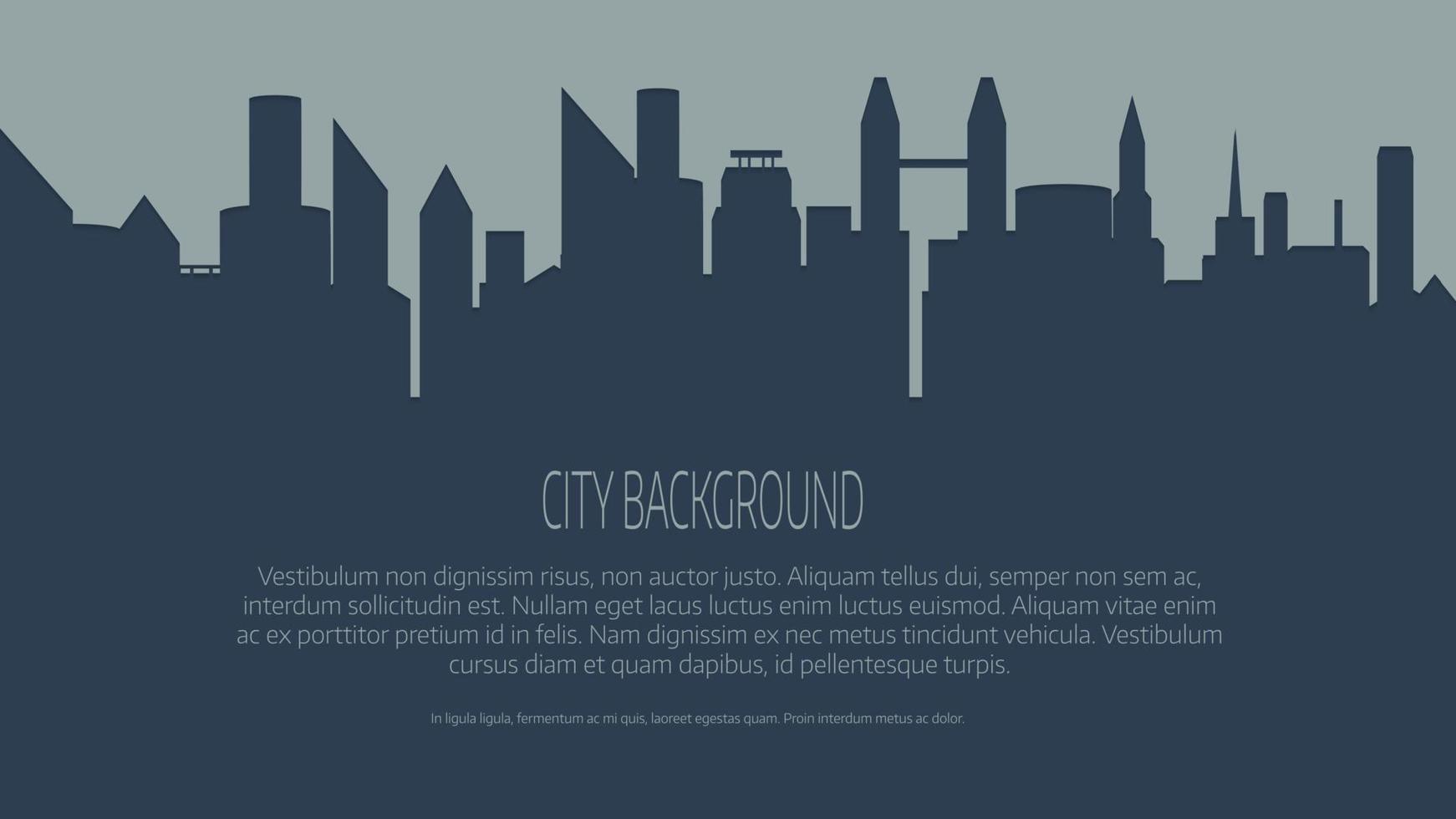 stad skyline vectorillustratie. vector