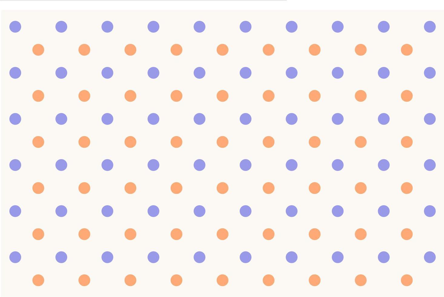 vector achtergrondpatroon met paarse en oranje stippen op een beige achtergrond, perfect voor wanddecoratie of behang