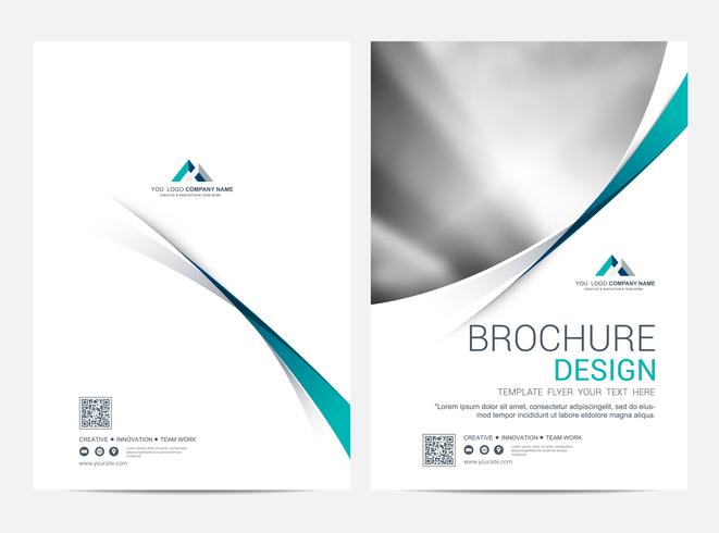 Brochure lay-out sjabloon, Leaflet Flyer cover ontwerp achtergrond vector