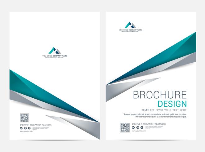 Brochure lay-out sjabloon, Leaflet Flyer cover ontwerp achtergrond vector