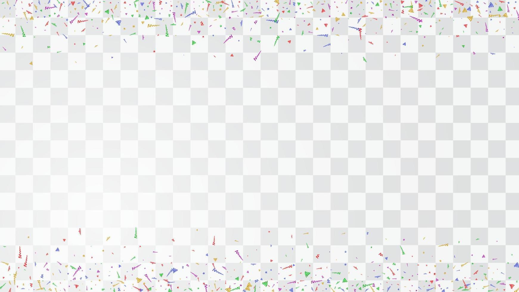 abstracte kleurrijke vliegende confetti achtergrond. geïsoleerd op de witte achtergrond. vector