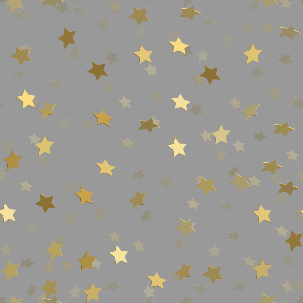 gouden sterrenpatroon naadloos vector