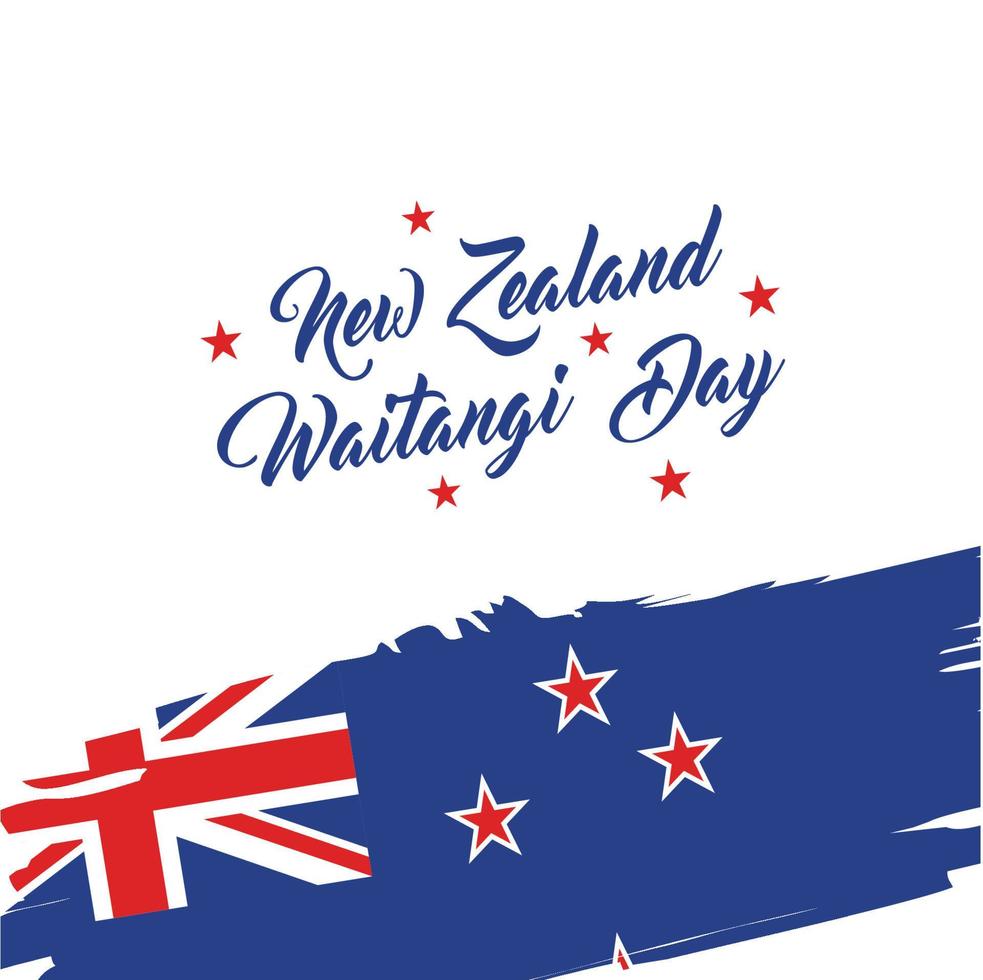 nieuw-zeeland waitangi dag vector