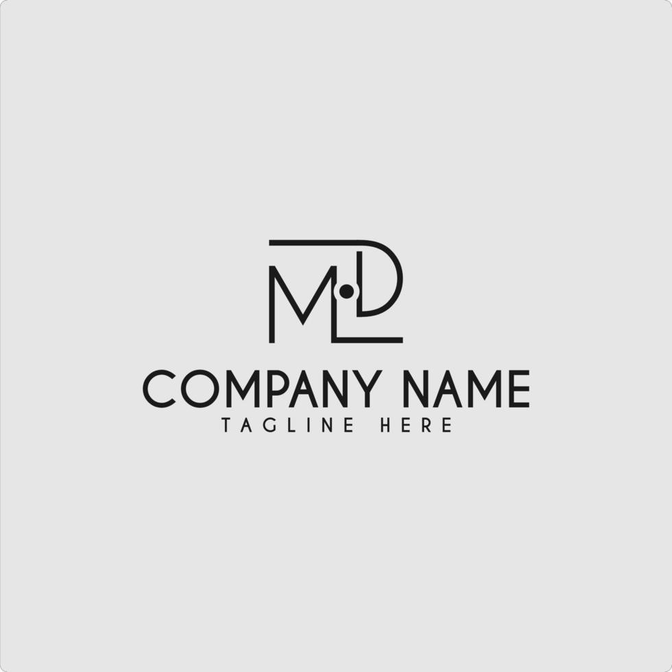 md brief logo ontwerp symbool concept vector