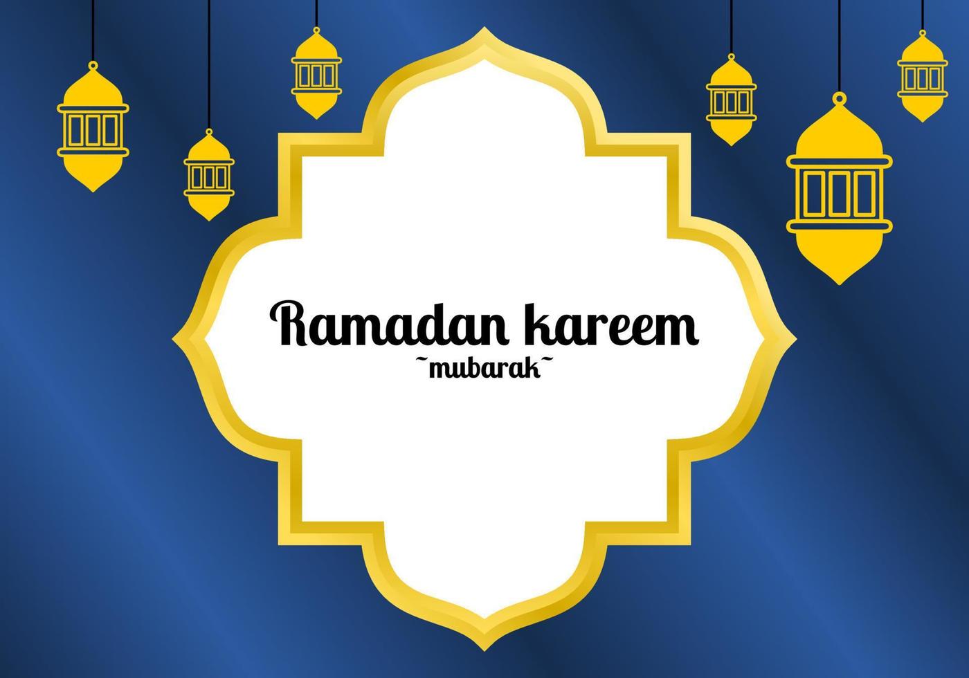 traditionele ramadan kareem wenskaart ontwerp achtergrond vector