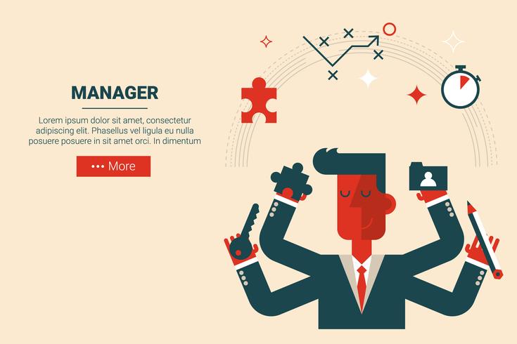 project management concept vector