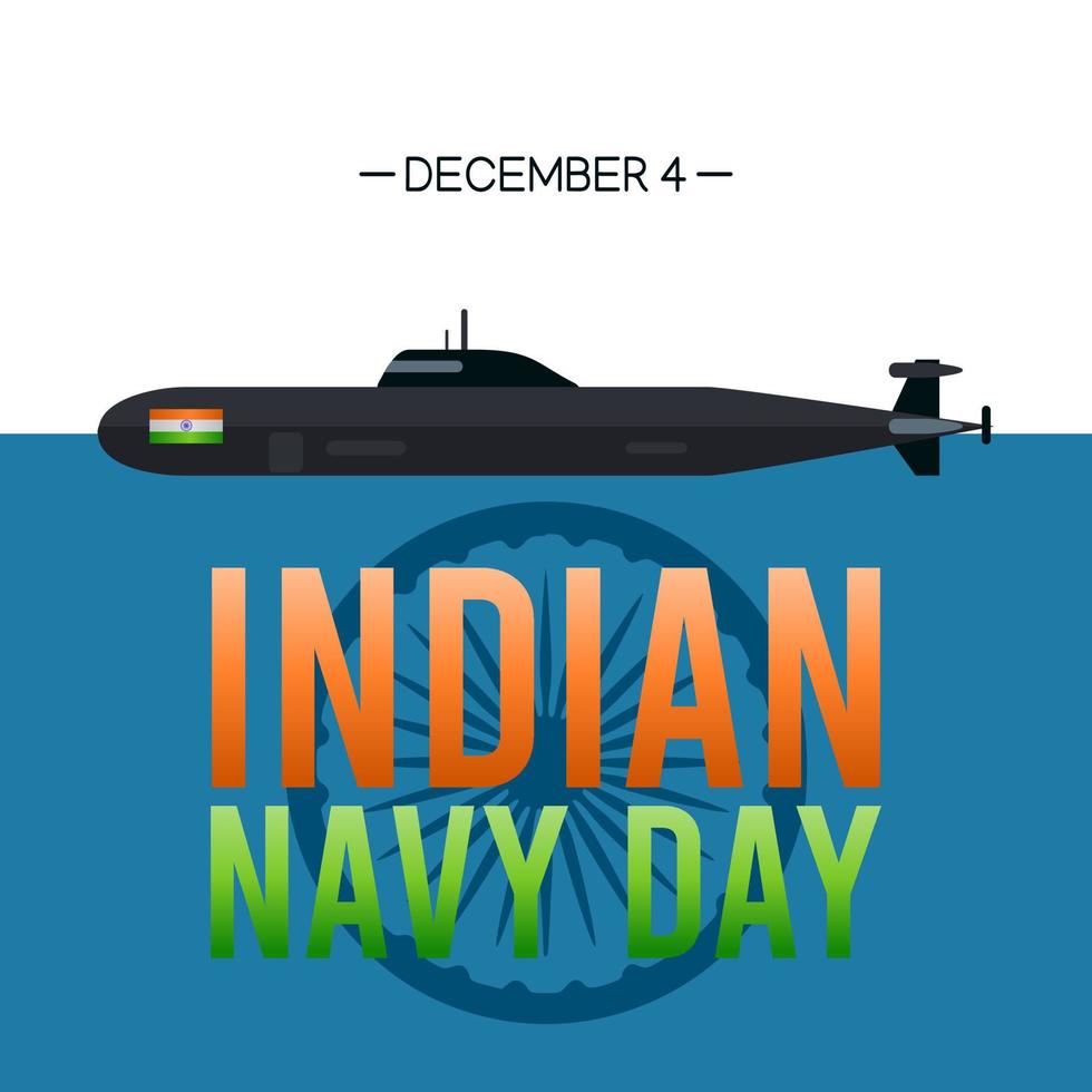Indiase marine dag vectorillustratie vector