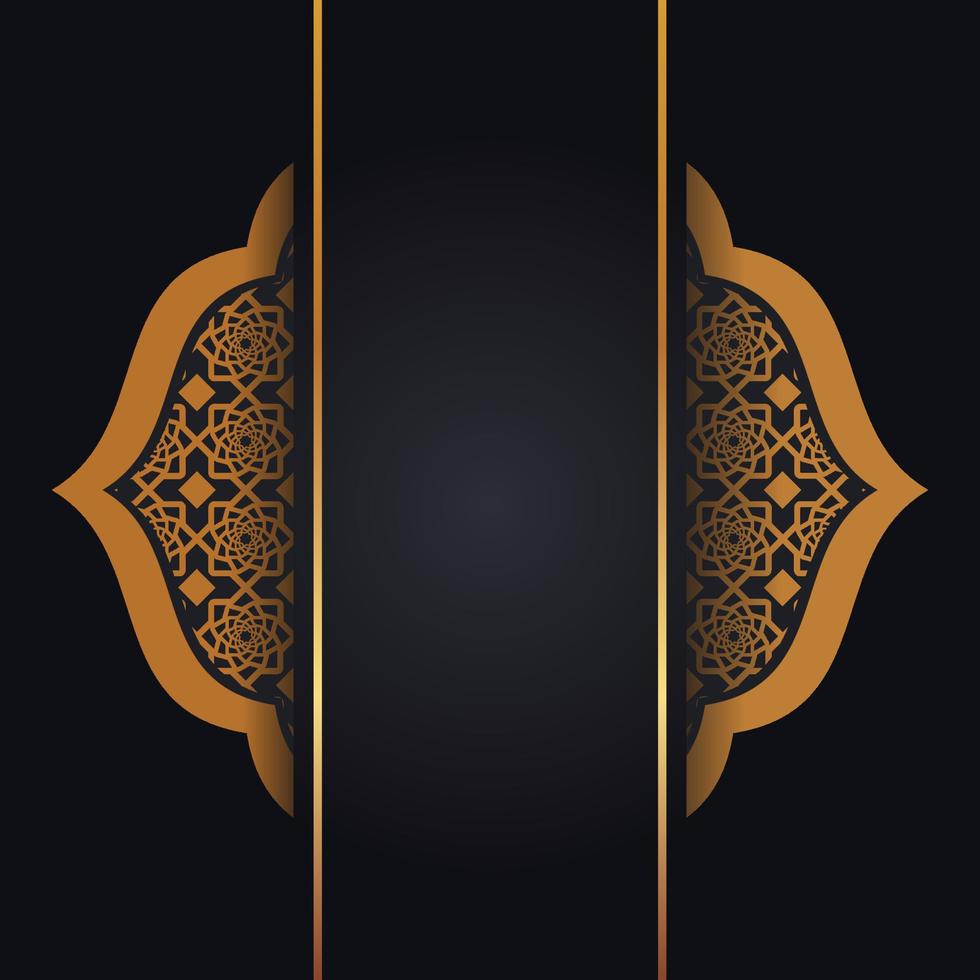 islamitische wenskaartsjabloon vectorillustratie vector