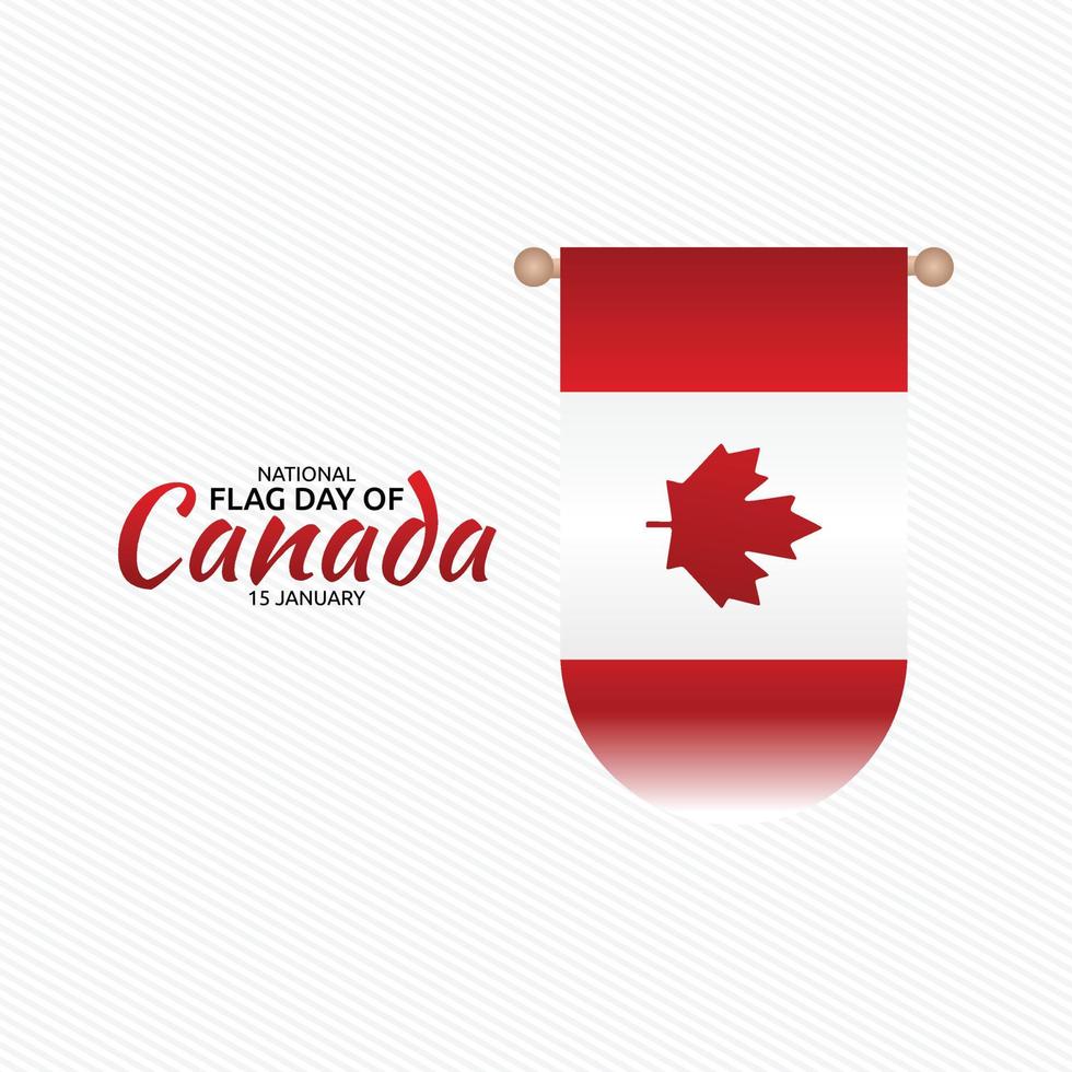 nationale vlag van canada vectorillustratie vector