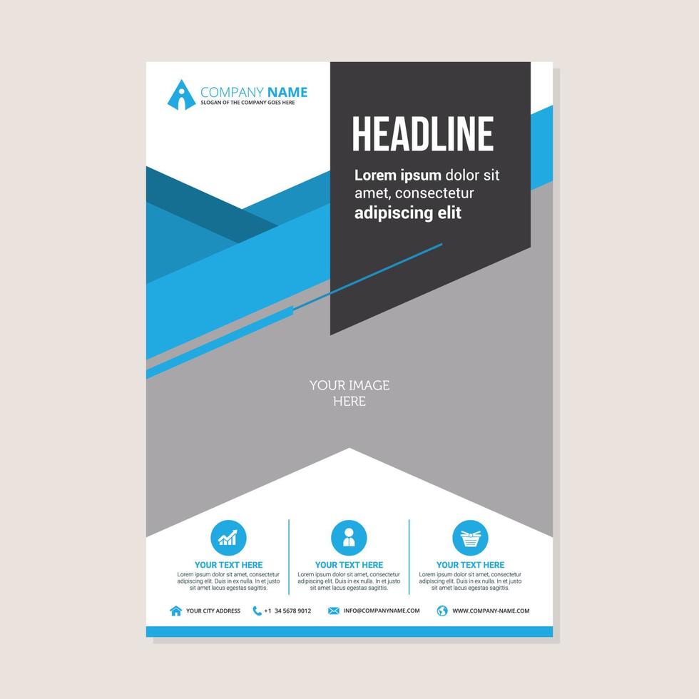 corporate business jaarverslag brochure flyer ontwerp vector