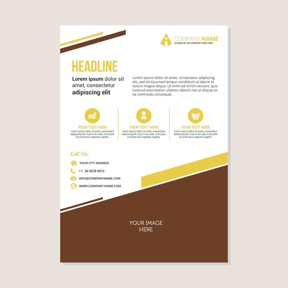 corporate business jaarverslag brochure flyer ontwerp vector